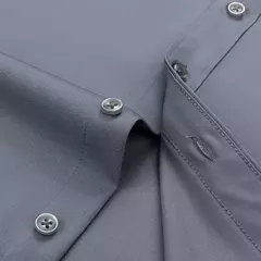 Camisa de negócios de cor sólida masculina, Moda formal, Fino, Clássico, Básico, Casual, Fino, Branco, Manga comprida, Social, Roupas de marca, Novo - comprar online