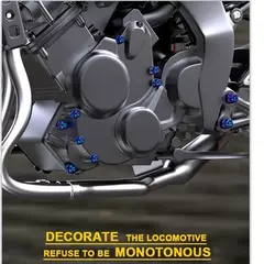 30 pçs conjunto de tampas de parafuso da motocicleta kit porca do motor parafuso tampa cabeça corpo parafuso tampa decorativa acessórios modificação moto - loja online