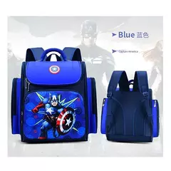 Maravilhas Vingadores Anime Mochila para Crianças, Desenhos Animados Homem-Aranha, Capitães América, Jardim de Infância, Saco de Estudantes do Ensino Fundamental - comprar online