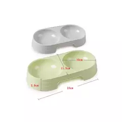 Imagem do Tigelas duplas para animais de estimação, alimentador de água para comida de cachorro, aço inoxidável, prato para beber, gato, filhote de cachorro, suprimentos de alimentação, acessórios para cães pequenos