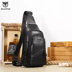 BULLCAPTAIN-Bolsa de Peito de Couro Masculina, Grande Capacidade, Bolsa Mensageiro Casual, Classic, XB 127, Latest, 2023 - comprar online