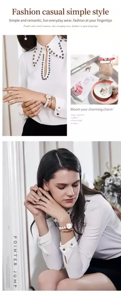 OLEVS-Relógio De Pulso De Quartzo De Ouro Rosa Das Mulheres, Senhoras Relógios, Relógio De Pulseira De Cerâmica, Moda - loja online