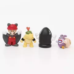 Super mario bros figuras de ação brinquedos conjunto kawaii pvc anime jogo modelo ornamentos bonecas com saco armazenamento para crianças brinquedos presentes na internet