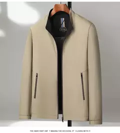 Elegante jaqueta casual de negócios para homens, roupas ao ar livre à prova de vento, jaqueta solta, uso diário, outono e inverno - Wolf Magazine