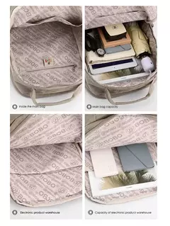 Mochila impermeável de nylon para homens e mulheres, mochila leve para laptop, - comprar online