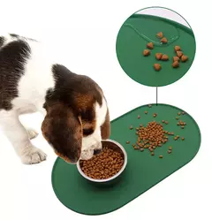 Silicone pet tigela esteira placemat à prova dwaterproof água evitar derramamentos cão gato comida almofada de alimentação gatinho alimentação pet tigela bandeja esteiras