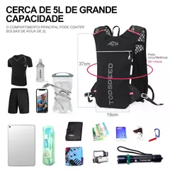 Mochila Ultra Leve Inoxto Trail Running, Colete de Hidratação, Maratona, Bicic - loja online