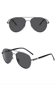Imagem do Homens E Mulheres Óculos De Sol Polarizados Coloridos Óculos Reflexivos Óculos De Condução Preto Unisex Lentes Piloto Uv400