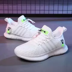 Moda calçados esportivos para crianças, tênis de malha respirável para meninos e meninas, sapatos leves ao ar livre