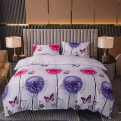 Poliéster Impresso Lixar Duvet Cover, Conjunto de cama Estilo Europeu, Quilt Cover, Pele Tecido Amigável, Queen Size, 3Pcs