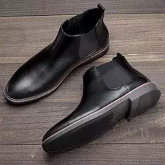 Botas de couro chelsea masculinas, marca de moda confortável, 40-46, 2024 na internet
