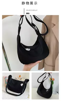 Harajuku – sacs à bandoulière solides pour femmes, sacs à main multifonctions simples assortis avec tout, sacs à bandoulière de grande capacité pour adolescentes - loja online