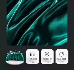 Conjunto de cama sedoso puro cetim, edredão de luxo, lençóis e fronha, cama queen e king size, cama de solteiro e casal na internet