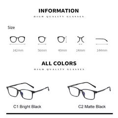Ultralight tr90 frame óculos de leitura liga titânio anti luz azul negócio óculos dos homens confortáveis farsighted - comprar online