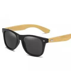 Óculos de sol ultravioleta de madeira clássicos para homens, óculos masculinos, condução, equitação, óculos esportivos, óculos de madeira, bambu, moda, UV400 - loja online