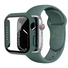Caixa de vidro e pulseira para Apple Watch, Apple Watch Band, Protetores de Tela, iWatch Series 8, 7, 6, SE, 5, 4, 42mm, 44mm, 41mm, 40 milímetros, 38 milímetros, 45 milímetros, 49 milímetros na internet