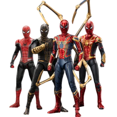 Original zd ps4 homem aranha anime peter parker ouro preto figura de ação estátua modelo desktop ornamento garagem kit presentes aniversário - comprar online
