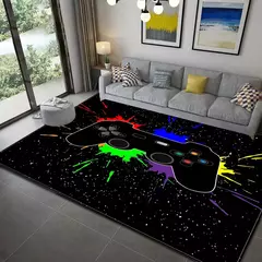 3d impressão gamer controlador padrão sala de estar tapetes antiderrapante cas - comprar online