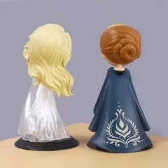 Miniso 14cm princesas q posket figuras elsa anna mulan tinker bell elsa aladdin kawaii boneca brinquedo decoração do bolo modelo menina gif - comprar online