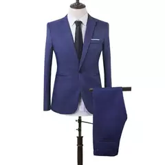 Um botão bem malha terno, bonito slim fit, lazer empresarial, ampla aplicação - Wolf Magazine
