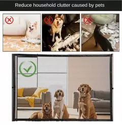 Cerca para cães de estimação, portão seguro, guarda de segurança, cercas dobráveis para cães, portão de malha ingeniosa, portão mágico para animais de estimação, suprimentos para animais de estimação na internet