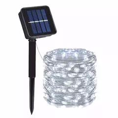 LED Solar Fairy Lights String para decoração ao ar livre, lâmpadas, festão, Natal, pátio, terraço, jardim, festa, jardim - Wolf Magazine