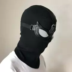 Super-herói peter parker máscara de aranha cosplay terno furtivo capacete preto halloween masquerade festa traje adereços - comprar online