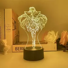 Saint Seiya Anime Figuras Lâmpada da noite, Cavaleiros do Zodíaco Action Figure, Decoração do Quarto, Luz Acrílica, Coleção Model Toy
