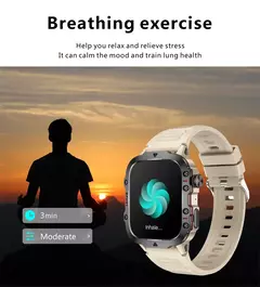 Xiaomi-relógio inteligente militar para homens, IP68, 5ATM, esportes ao ar livre, rastreador de fitness, monitor de saúde, 1,96 ", chamada BT, novo, 2021 - comprar online