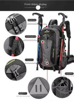 Mochila de viagem impermeável de nylon para homens, mochila de viagem casual ao ar livre, senhoras caminhadas camping montanhismo, sacos esportivos para jovens, novo na internet