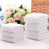 10 pçs/lote Boa Qualidade Branco Barato Toalha De Rosto Toalhas De Mão Pequena Toalha De Cozinha Hotel Restaurante Jardim De Infância Toalha De Algodão