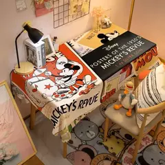 Toalha De Mesa Mickey Mouse Dos Desenhos Animados Da Disney Para Crianças, Mesa De Jantar Americana, Toalha De Mesa De Café Retro, Toalha De Mesa Quadrada - Wolf Magazine