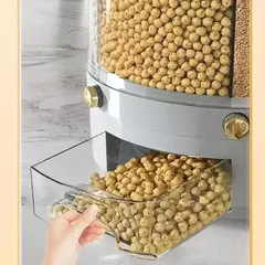 Cozinha Caixa De Armazenamento Com 360 Graus De Rotação, Distribuidor De Arroz, Selado, Cereal Seco, Balde De Grão, À Prova De Umidade, Recipiente De Alimento - loja online