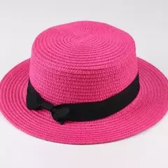 Chapéu do verão para o pai e a criança, chapéu de palha largo com viseira do sol para mulheres, praia e curso, projeto novo - comprar online