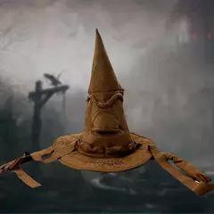 Anime filmes bruxa feiticeiro chapéu potters classificação chapéu de couro festa de halloween adereços vestir-se chapéu masculino cosplay acessórios traje - comprar online