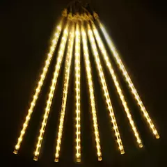 LED Meteor Shower Lights, 8 tubos, decoração de Natal ao ar livre, String Fairy Lights, Street Garden e Yard Decoration - loja online