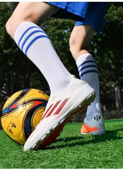 FG TF Indoor Soccer Shoes para Homens, Treinamento com Grama, Rápido, Antiderrapante, Chuteiras de Futebol Profissional, Botas, Futebol, Sociedade, Original - loja online