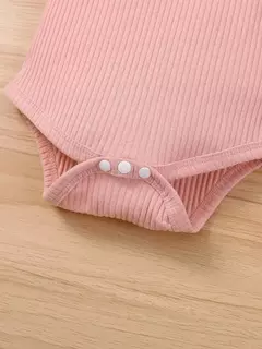 MiniFox-Vestido de urso rosa Romper e Dots para bebês, vestido suspensor para recém-nascidos, vestidos de urso dançante, fofos