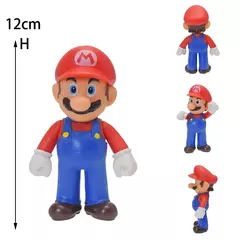 Super mario bros figura de ação brinquedos wario waluigi bowser pvc modelo boneca sapo burro kong anime dos desenhos animados jogo coleção brinquedo presente - Wolf Magazine