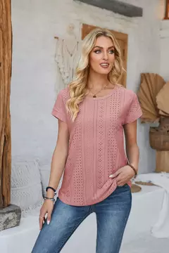 Blusas vintage de grandes dimensões para mulheres, monocromáticas, casuais e soltas, camisas elegantes para jovens, tops femininos, moda, verão, 2024 - comprar online