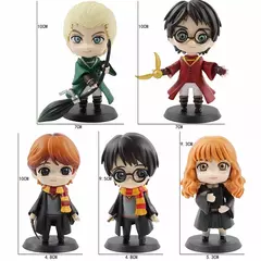 Padrões completos q posket harri potter dumbledore malfoy ron hermione snape hedwig pvc figura de vinil brinquedos boneca presente de natal brinquedo na internet