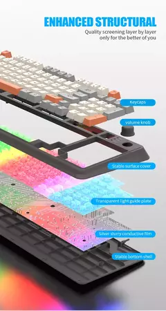 USB Wired Game Keyboard and Mouse Set, Iluminado, Desktop, Laptop, Casa, Escritório, Feminino, Masculino, K820 na internet
