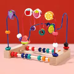 Montessori bebê montanha russa brinquedos labirinto de contas de madeira, quebra-cabeça educacional para aprendizagem precoce infantil, brinquedo de matemática para criança, 2024 - Wolf Magazine