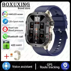 Xiaomi-relógio inteligente militar para homens, IP68, 5ATM, esportes ao ar livre, rastreador de fitness, monitor de saúde, 1,96 ", chamada BT, novo, 2021
