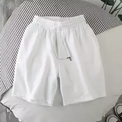 Calções de cordão monocromático casual masculino, Ginásio, Desporto, Basquetebol, Corrida, Fitness, Praia, Roupa masculina, Verão, 5XL - comprar online
