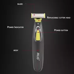 Barbeador elétrico para homens, aparador de barba lavável, lâmina de barbear úmida e seca, máquina de barbear, recarregável na internet