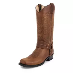 Botas de vaqueiro masculinas ocidentais, sapatos de inverno de couro falso, botas retrô bordadas na panturrilha, preto e marrom, tamanho 48, novo, 2023 - comprar online