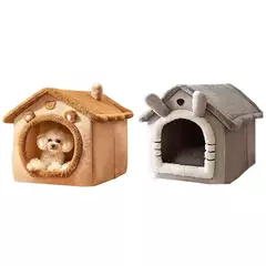 Casa dobrável para animais de estimação, ninho removível para cachorros, lavável, casa macia para dormir para cães extra pequenos e gatos pequenos e médios na internet