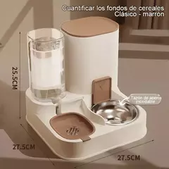 Alimentador automático para gatos, água potável, grande capacidade, separação seca e molhada, recipiente de alimentos, suprimentos para animais de estimação na internet
