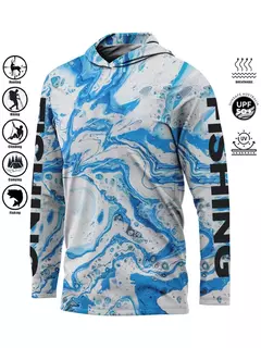 Umidade ao ar livre Wicking Jersey, Camisa De Pesca, Proteção UV, Tops Secagem Rápida, Hoodie Respirável, Vestuário De Pesca, UPF 50 Plus, 2021 - loja online